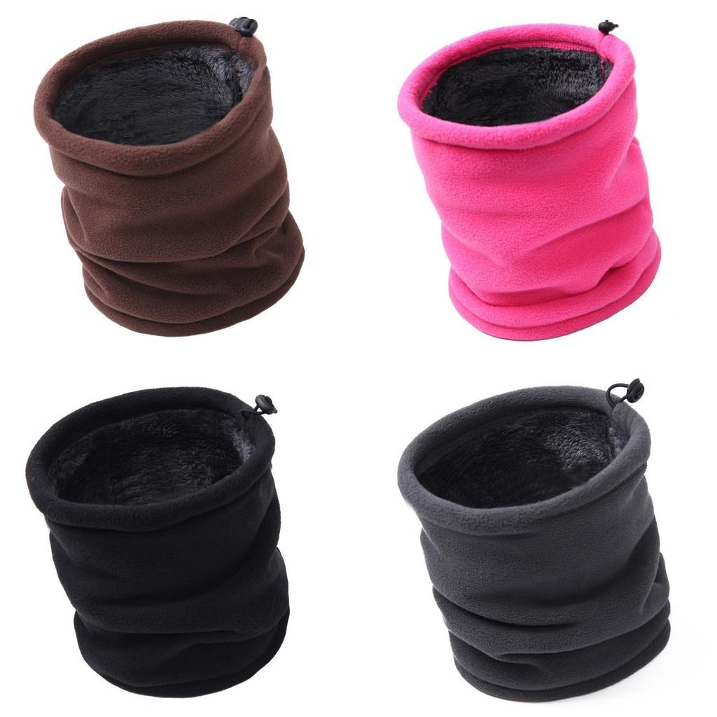 Gemütlicher Herren Damen Fleece Nackenwärmer Snood Schal Mütze Unisex Thermische Skibekleidung