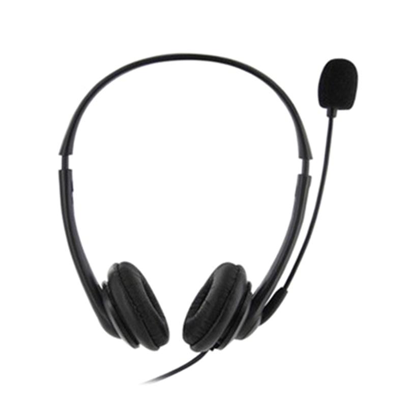 Adjustable Voice Headsets Double Connection USB Type C And 3.5mm Port For Computers Mobile Devices