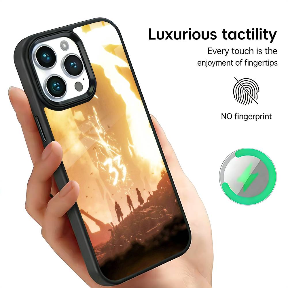 

C-Clair Obscur Expedition 33 Phone Case For iPhone17,16,15,14,13,12,11 Plus,Pro Max, New Magnetic Wireless Charging iPhone15Plus