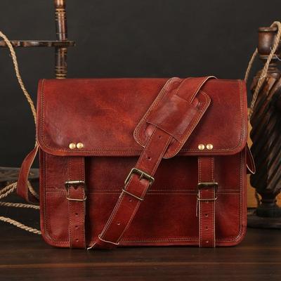 Leather Messenger Bag Men Leather Crossbody Laptop Briefcase Best Computer Satchel Distressed Bag Christmas Gift Men Women
