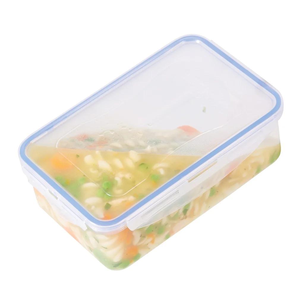Airtight Pantry Bread Box Divided Storage Container Durable BPA Free Easy to Clean Versatile Food Organizer 4 Hinge Lock System