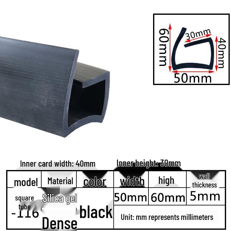 High-Temperature Resistant Silicone Square Tubing: Durable, Customizable, Aging-Resistant Rubber Sheath and Hollow Sealing Strip.