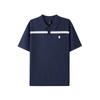 Retro Color Block Knit Polo Shirt Men Tops L226M042-0620