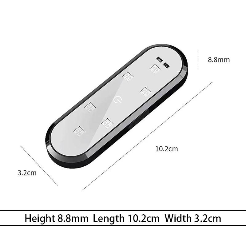 

1PC 6 High-brightness LED Car Door Light Welcome Light Magnetic Control USB Charging Auto Open Door Safe Emergency Lighting Lamp