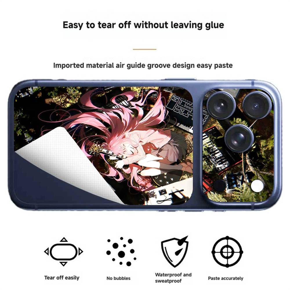 

Music anime B-BOCCHI THE R-ROCK Anti-Scratch Back Decal Protective Wrap Skin for iPhone 17 Pro 17 Pro Max iPhone 17 Pro