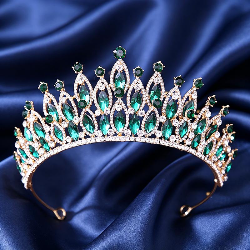 

10 Colors Princess Tiara Wedding Crown Headpiece for Brides Diadem Prom Pageant Birthday Party Hair Jewelry Gifts