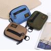 Unisex Oxford Cloth Coin Purse: Workwear Style Card Holder & Multifunctional Earphone Hanging Bag