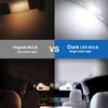 2/4pcs 12V White 6411 6418 C5W Festoon LED Bulbs Error Free 31/36/39/41mm for Interior Map Dome Courtesy License Plate Lights Dome Lights 6