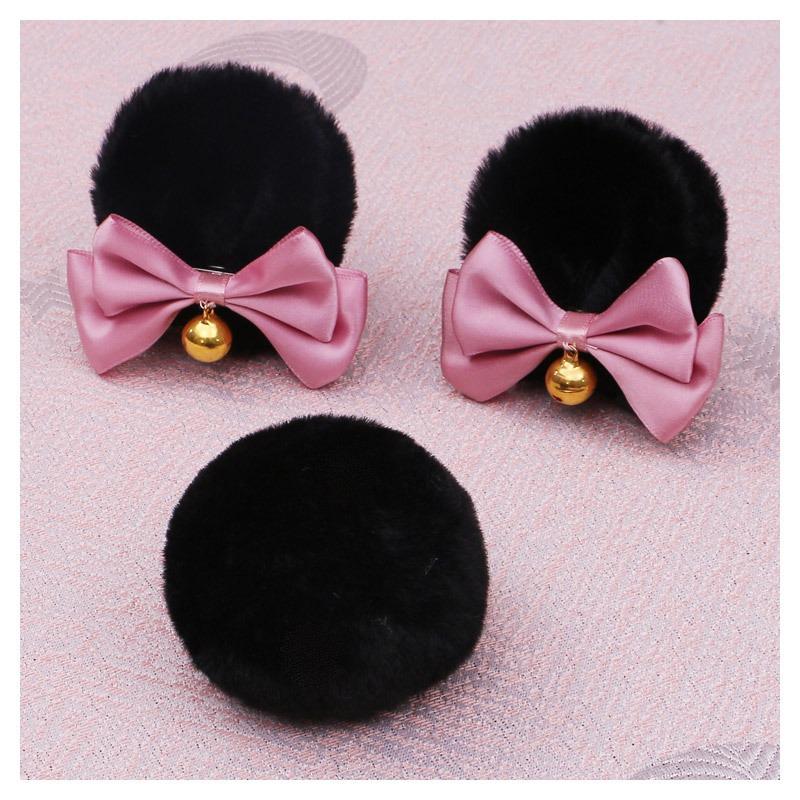 A handmade cute olita hair accessories lo lady edge clip J animal ear hairpin double bow bear ear pair clip