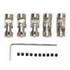 5PCS 3mm Universal Joint Shaft Coupling High Strength Steel 2 Section Universal Joint Coupling Connector for RC Car Boat