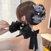 Rhinestone Heart Bubble Grip Clip Embellishment Fluffy Hair Claw Fashion Women's Hair Clip