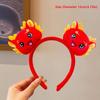 New Cloth New Year Hair Hoop Red Chinese Style Headpiece Dragon Headwear Cosplay Costume Props