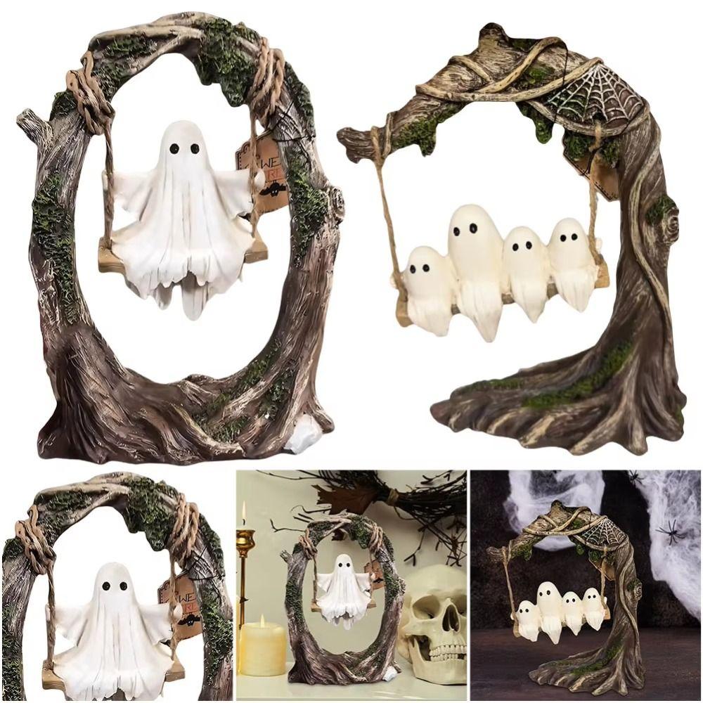 Model Halloween Swing Ghost Ornament Ghost Halloween Decoration  Children Girls Boys