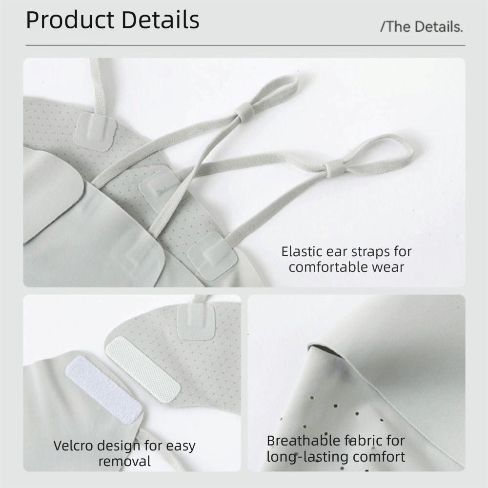 Thin Detachable Ice Silk Mask Breathable Face Cover Elastic Sunscreen Face Scarf Golf