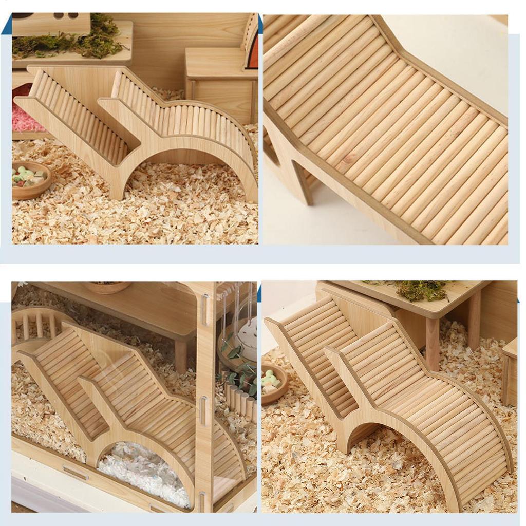 Hamster Tunnel Hamster Ladder Tunnel Playground Toy Wooden Small Animals Playpen For Pets Gerbils Hamster Hideouts