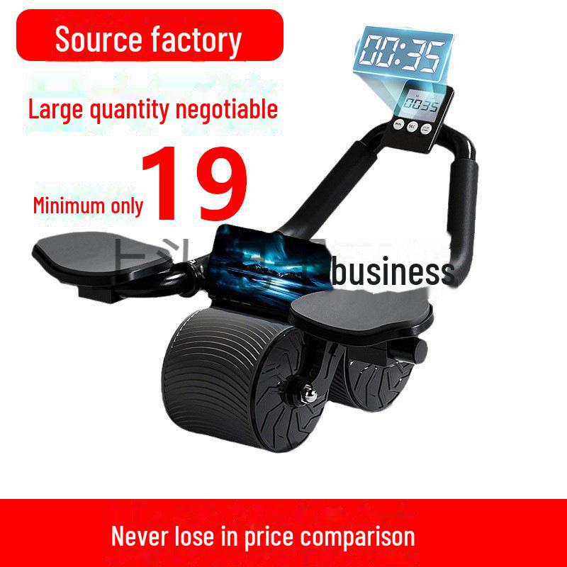 Roată Abdominală Automată cu Suport pentru Cot - Echipament de Casă pentru Arderea Grăsimilor și Tonifiere