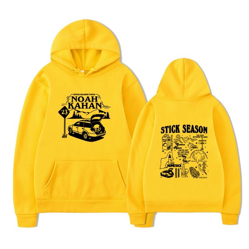 Noah Kahan Stick Season Merch Country Music Album Hoodie Sweatshirt Winter Warm Pullover Top Streetwear Unisex