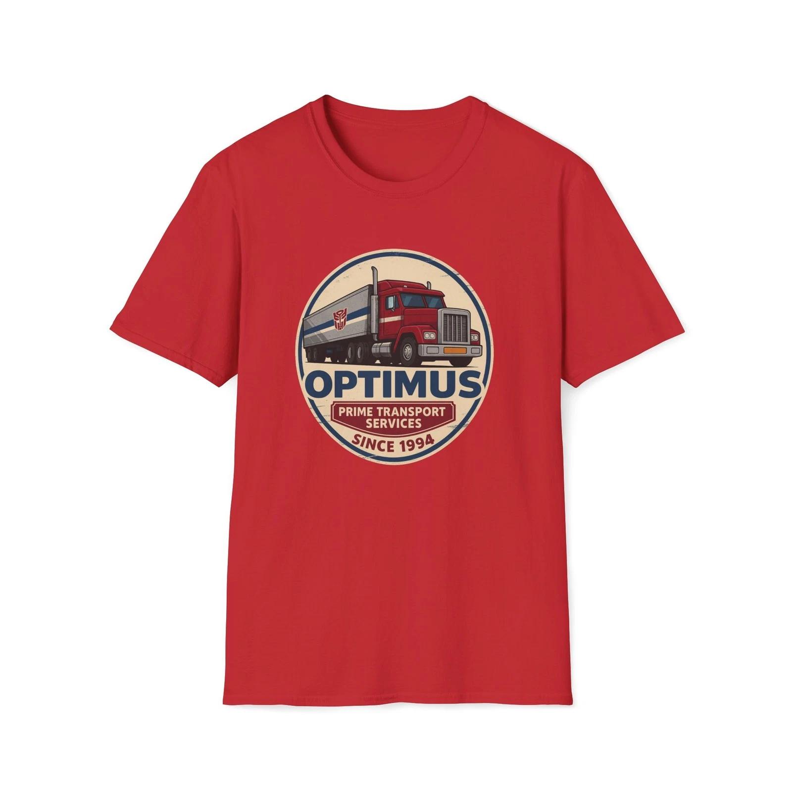 

Optimus Prime Transport Services T-Shirt | Transformers Unisex Softstyle Tee L