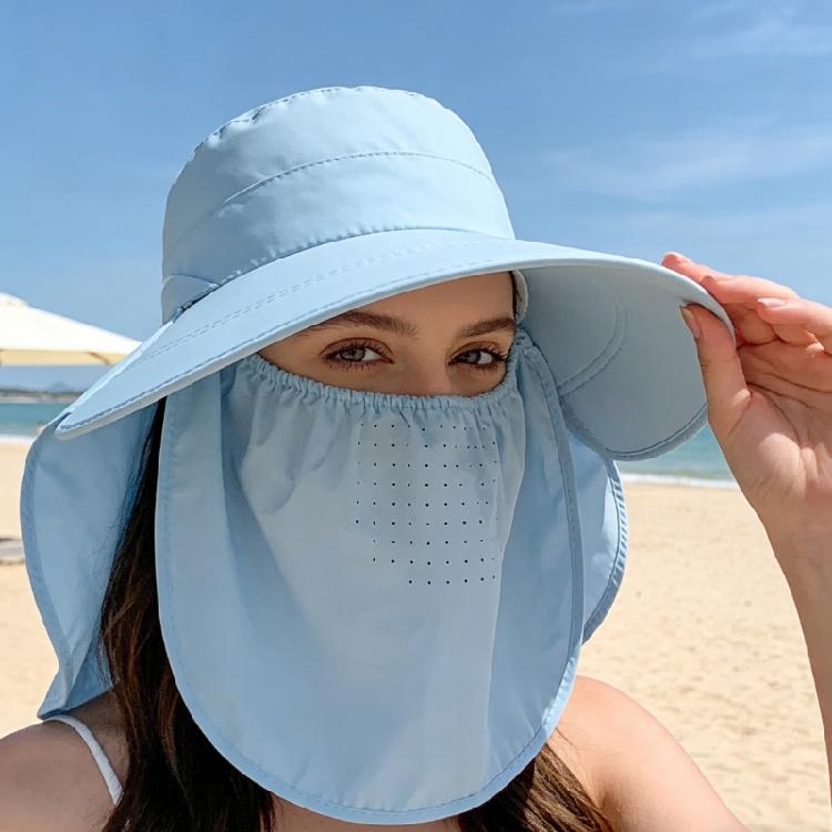 Sun Protections Meshes Fisherman Hat Hiking Outdoor Beach Cap Large Brims Sun Hat Men Women Breathable Fishing Cap