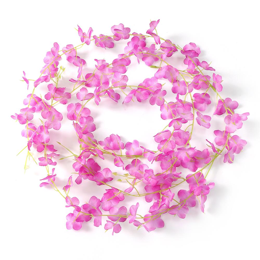 5/10Pcs Violet Artificial Flowers Vine 60CM Fake Flowers for Home Decor Garden Wedding Decoration Bride Craft Wreath Accessory