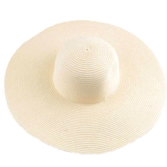Sun Hat Widen  Brim Sun Protection Solid Color Summer Outdoor Fashion Ladies Big Brimmed Straw Hat Women Accessories