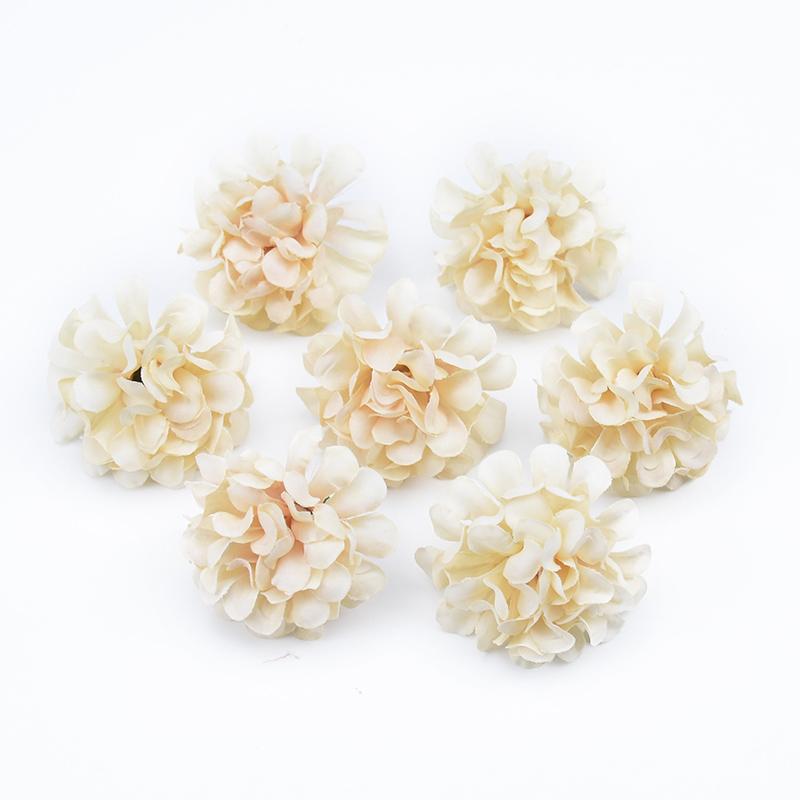 30/60 Stück Stickerei-Vasen Heimzimmer-Dekoration Hochzeit Braut-Accessoires Ausverkauf DIY-Bastelartikel Seiden-Nelke Künstliche Blumen
