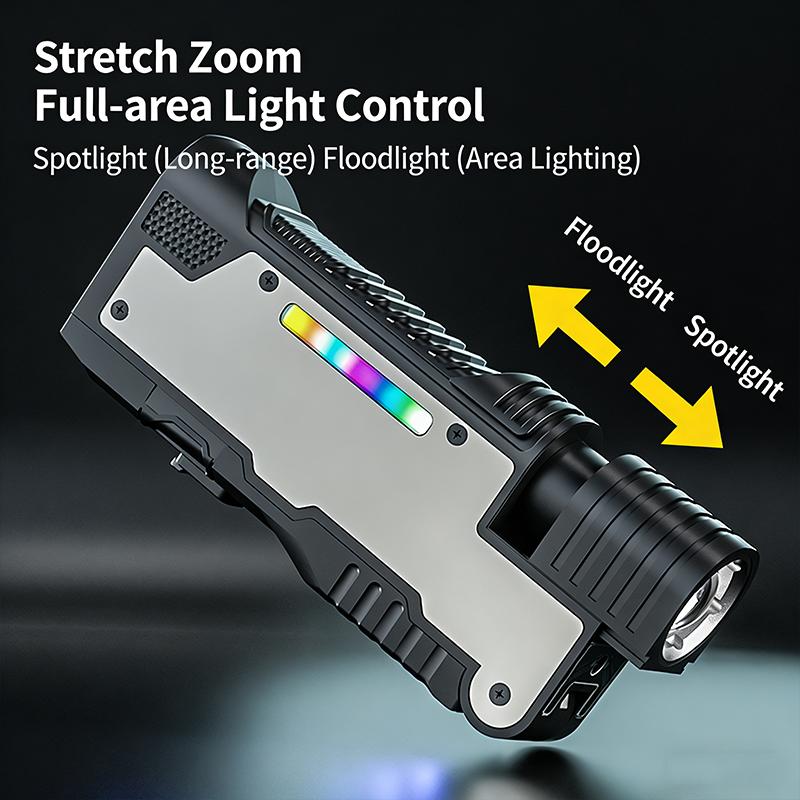 30000LM Most Powerful LED Laser Flashlight USB Type-C Rechargeable Torch Light Flashlight Outdoor Waterproof Long Shot Hand Lamp For Camping