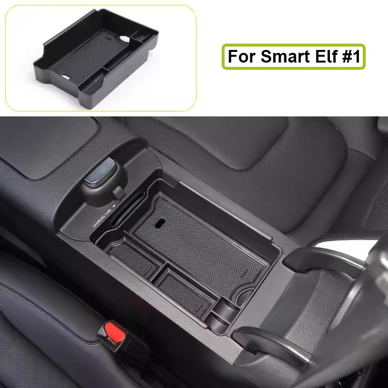 ABS Car Armrest Center Storage Box Container Glove Organizer Case for Mercedes Smart Elf #1 Car Box Accessories