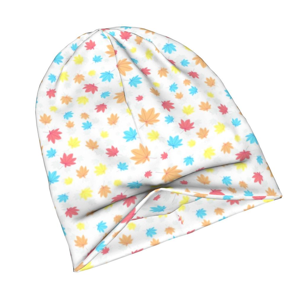 ZLIENSZUS Adult Knit Hat with Colorful Print - 2D Flat Printing Winter Beanie, Subtle Patterns Suitable for Cold Weather, Fashionable Warm for Daily W