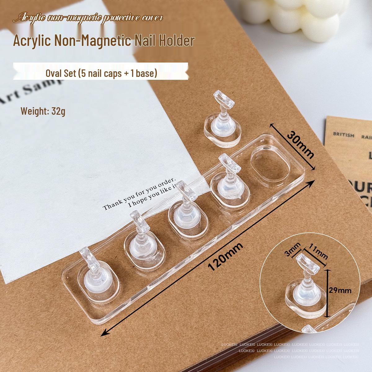 Hot Item: No-Magnet Cat Eye Nail Holder - High-Transparency Wearable Practice Tool