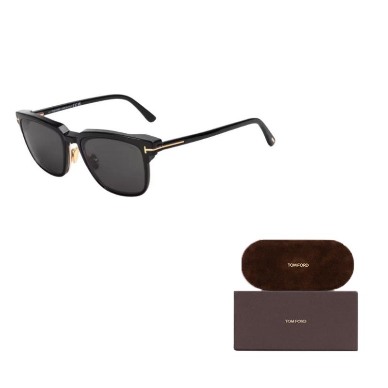 TF Personality Design Square Sunglasses Unisex Sunglasses Black Gold TF5683-B_001_54