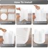 360° Rotation Cup Storage Rack 4 Compartments Paper Cup Holder Coffee Cup Dispenser  Countertop Use