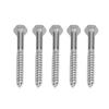 304 Stainless Steel Half Thread Bolt Wood Hex Lag Screws Self Tapping Wood Coach Screw