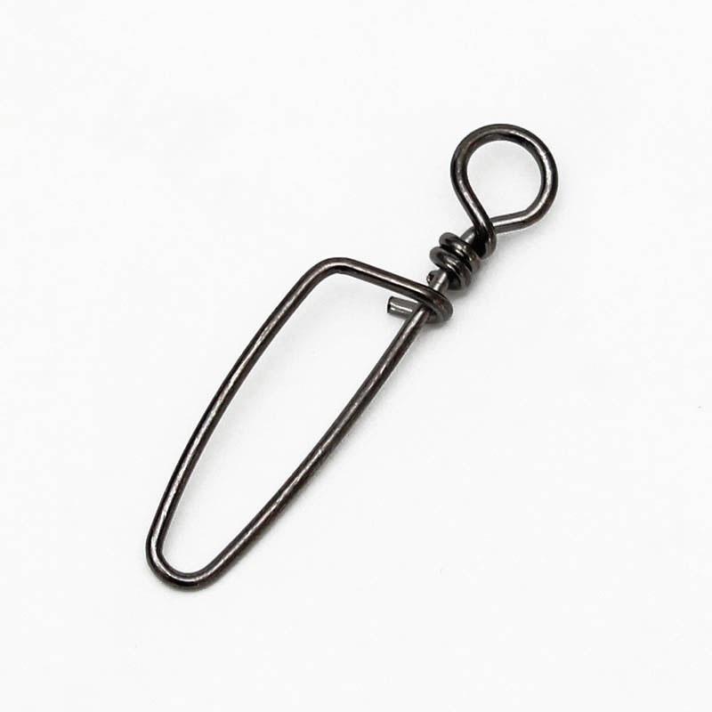 Coastlock 100pcs Snap Fishing Barrel Swivel Safety Snaps Hooks Mix Size Lbs Test 3# 29mm