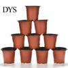 10 stuks kleine plastic ronde bloempot terracotta kwekerij plantenbak woondecoratie