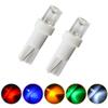 10 luces LED T5 para tablero de instrumentos de coche, 74, 73, 286, para velocímetro, cuña lateral, lente cóncava, verde, blanco y azul.