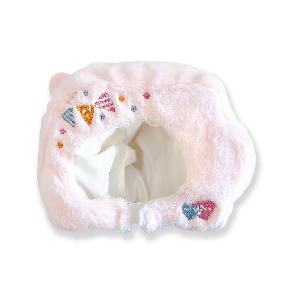 Customized Pair of Plush Clothes with Button Badge Pink for 10cm Plush Kigurumi Otaku Doll Kpopdoll Costume Case, (Left), Toys, Accessories,