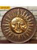Ornement Solaire Grec Vintage Décoration Murale en Métal pour Bar Café Maison