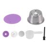 Stainless Steel Refill Coffee Capsules Reusable Coffee Filter Cup Set with Powder Cover for   Gusto