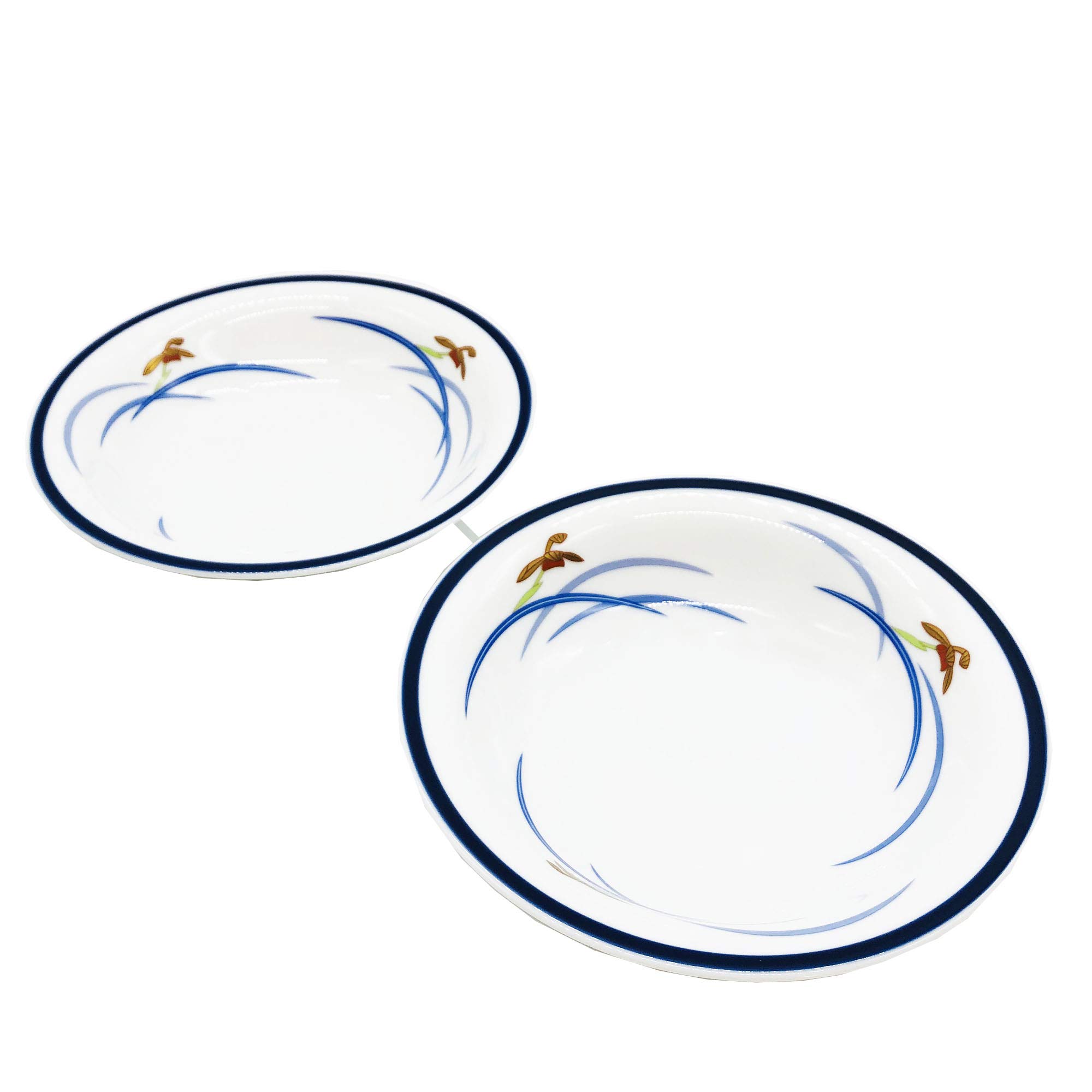 Koransha Набор из двух глубоких тарелок, Цветение орхидеи