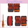 Insulated Screwdriver Set With Magnetic Tips For Electricians And Home Maintenance