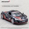 McLaren P1 GTR-Druckgussauto-Modellspielzeug im Maßstab 1:32, zurückziehbares Spielzeugfahrzeug mit Ton und Licht für Kinder, Kleinkinder, Jungen und Mädchen, Geschenkkollektion