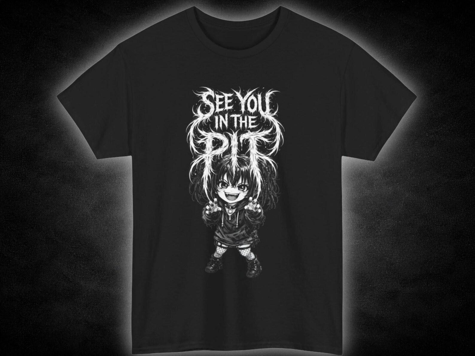 Alterternative Chibi Goth Concert Tee | See You in the Pit T-Shirt S