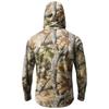 Men's Casual Leaf Camouflage Print Hooded Long Sleeve Sun Protection Shirt Lightweight Breathable Outdoor Pullover Top