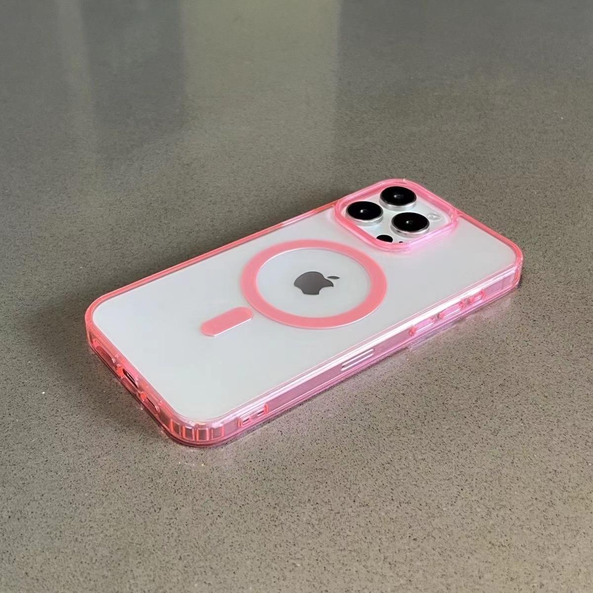 

Роскошный матовый полупрозрачный чехол Magsafe для iPhone 15 14 Plus 13 12 11 Pro Max, магнитная прозрачная жесткая задняя крышка с беспроводной зарядкой For iPhone 14Plus