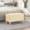 349369 vidaXL Bench Cream 70x35x41 Cm Fabric