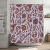 Vintage-inspired Bath Curtain with Paisley Pattern Decorative Shower Curtains Made of Waterproof Polyester Fabric In Multiple Co