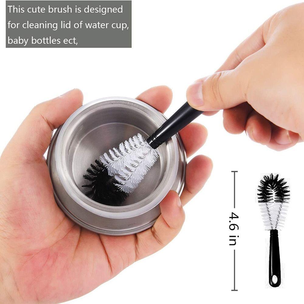 8PCS Plastic Bottle Brush Cleaner with Long Handle Drinkware Scrubber  Wine Decanters
