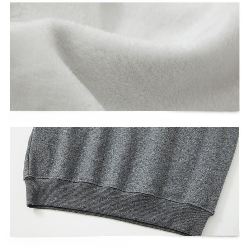 Men's Winter Collared Polo Shirts With Fleece Lined Casual Long Sleeve Tops Sweatshirts Button Down Pullover Shirts Warm Golf Shirts for Men