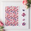 Heart Series Pattern Watercolor Transfer Paper for Polymer Clay Soft Pottery Pendant Earrings Jewelry Making Stickers Decor Tool